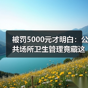 被罚5000元才明白：公共场所卫生管理竟藏这些“潜规则（图4）