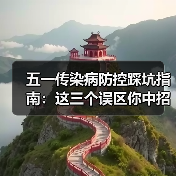 五一传染病防控踩坑指南:这三个误区你中招了吗?(图1) 五一传染病防控踩坑指南:这三个误区你中招了吗?(图1)