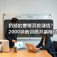 扔掉的票根真能赚钱?2000块教训揭开票根经济真相(图1) 扔掉的票根真能赚钱?2000块教训揭开票根经济真相(图1)
