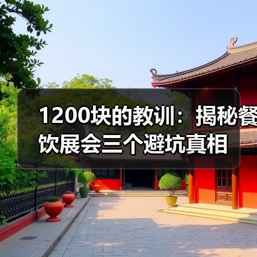 1200块的教训：揭秘餐饮展会三个避坑真相