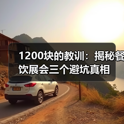1200块的教训:揭秘餐饮展会三个避坑真相(图3) 1200块的教训:揭秘餐饮展会三个避坑真相(图3)