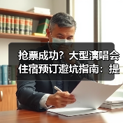 抢票成功？大型演唱会住宿预订避坑指南：提前多久订最稳妥？